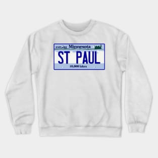 St. Paul License Plate Crewneck Sweatshirt